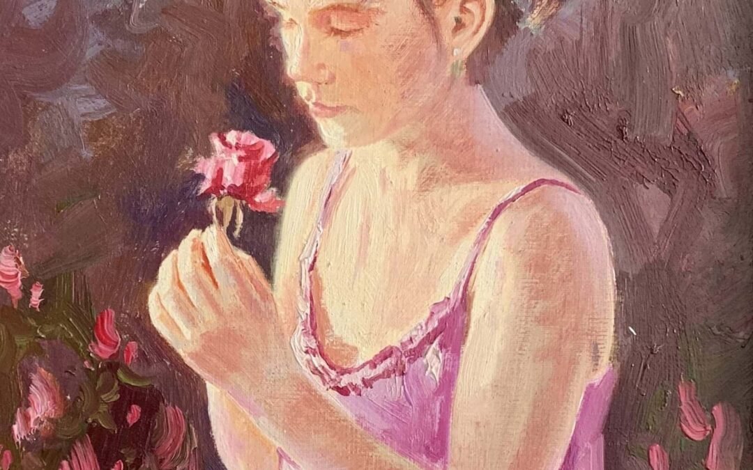 Girl with Flower